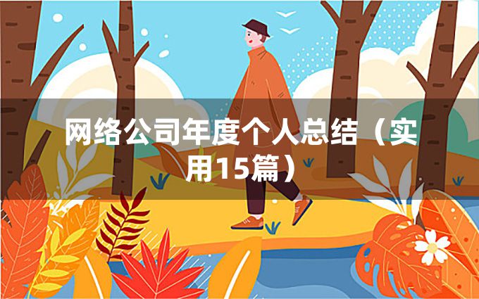 网络公司年度个人总结（实用15篇）