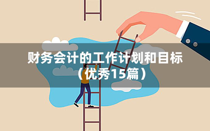 财务会计的工作计划和目标（优秀15篇）