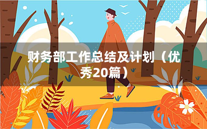 财务部工作总结及计划（优秀20篇）