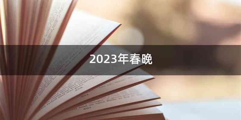 2023年春晚