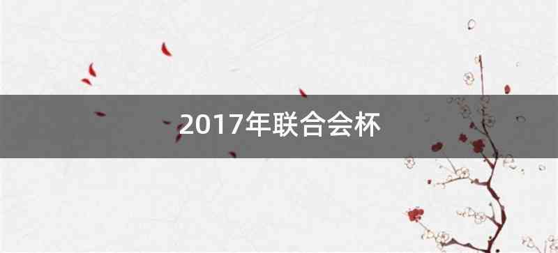 2017年联合会杯